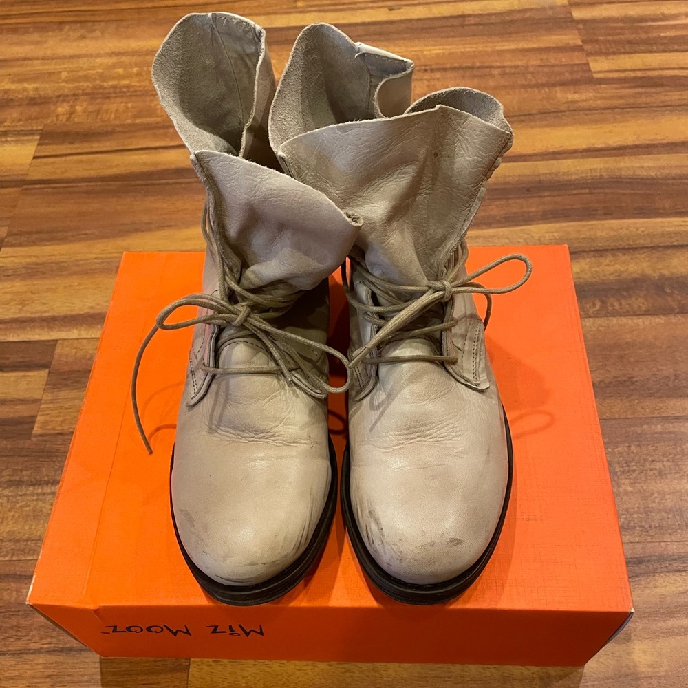Miz Mooz Women's Beige Lolly Boots